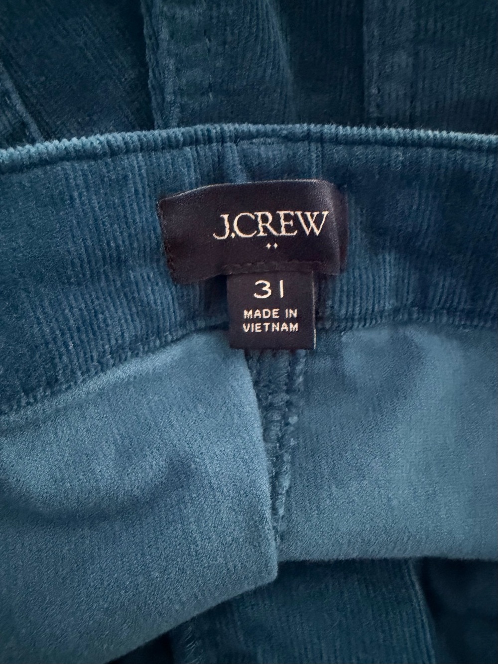 EUC J.crew wide leg Blue Corduroy Pants 31 - Picture 3 of 3